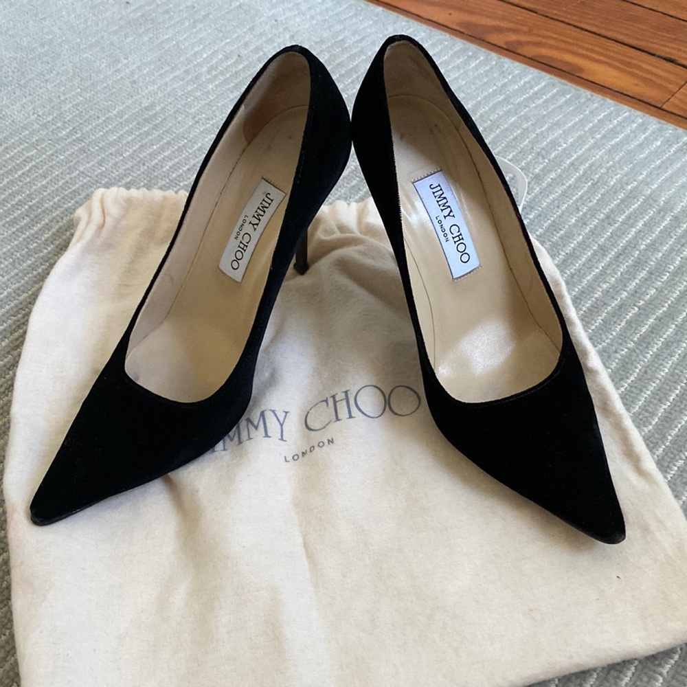 COPY - Jimmy Choo Black Velvet Pumps Size 38 1/2 (U.S. Size 8)